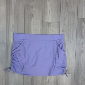 Columbia Women's XXL 2XL UPF 50+ Marina Bay Skort Purple Pull On Stretch